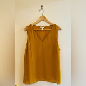 Nine West Mustard Gold Sleeveless Blouse, 1X, NWOT